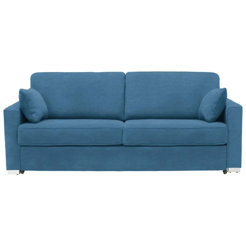 Schlafsofa in Webstoff Türkis