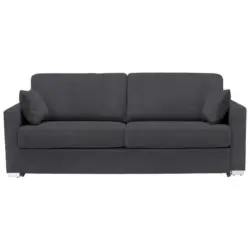 Schlafsofa in Flachgewebe Dunkelgrau