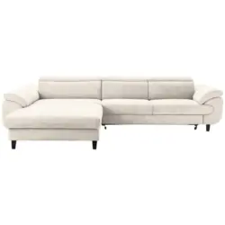 Ecksofa in Webstoff Beige