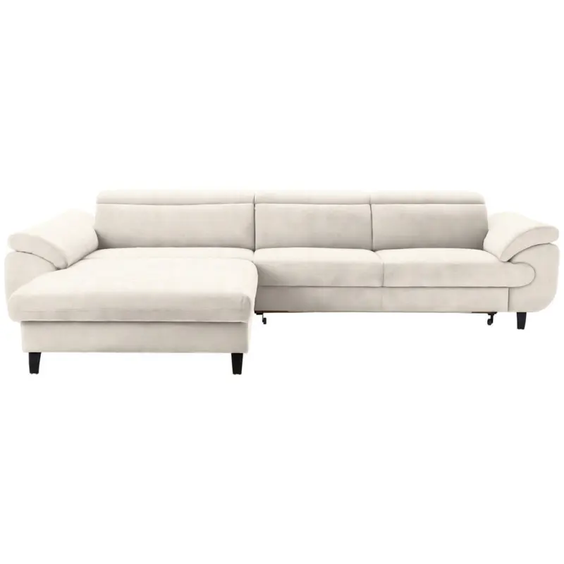 Ecksofa in Webstoff Beige