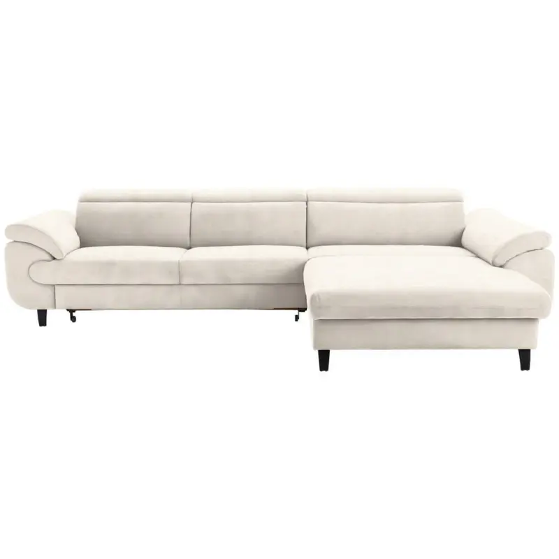 Ecksofa in Webstoff Beige