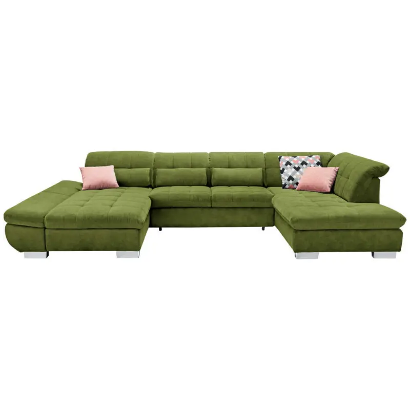 Wohnlandschaft in Mikrofaser Grün