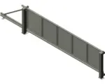 Hornbach Schiebetor ALBERTS Mosaik links öffnend 5000 x 1600 mm freitragend Füllung Lochblech anthrazit