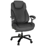 XXXLutz Lauterach - Ihr M&ouml;belhaus bei Bregenz Chefsessel in Lederlook Grau, Silberfarben