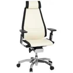 Drehstuhl in Schwarz, Weiß