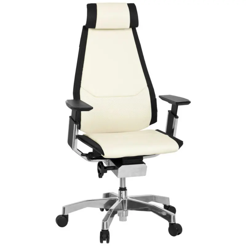 Drehstuhl in Schwarz, Weiß