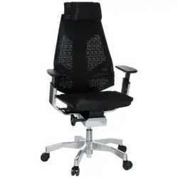 Drehstuhl in Netzbespannung Schwarz