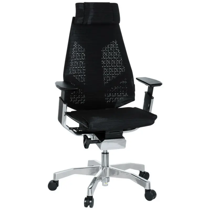 Drehstuhl in Netzbespannung Schwarz