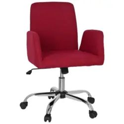 Drehstuhl in Flachgewebe Rot