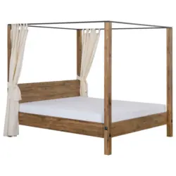 Himmelbett 180/200 cm in Mooreichefarben