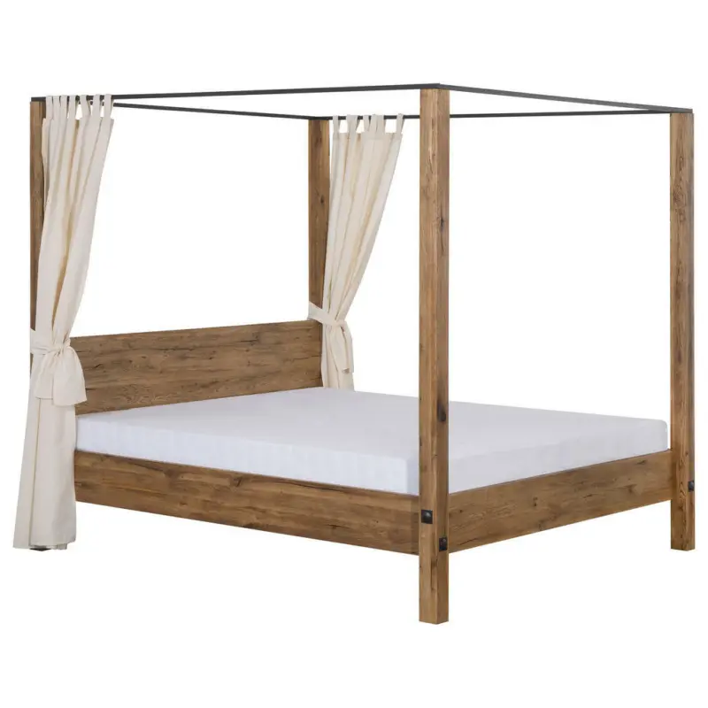 Himmelbett 180/200 cm in Mooreichefarben