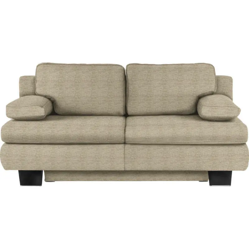 Schlafsofa in Webstoff Naturfarben