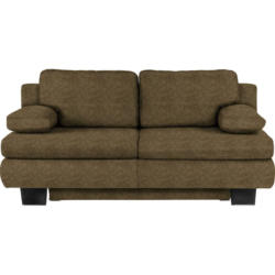 Schlafsofa in Webstoff Braun, Grün