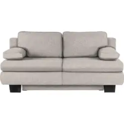 Schlafsofa in Webstoff Hellgrau