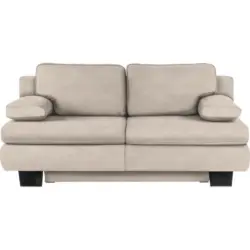 Schlafsofa in Flachgewebe Champagner