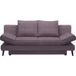 Schlafsofa in Webstoff Rosa