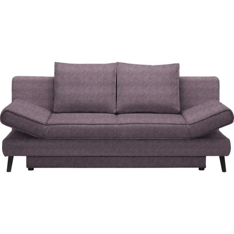 Schlafsofa in Webstoff Rosa