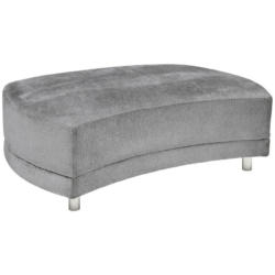 Hocker in Textil Grau