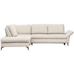 Ecksofa in Webstoff Beige