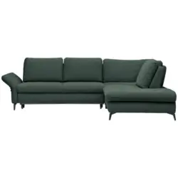 Ecksofa in Webstoff Grün