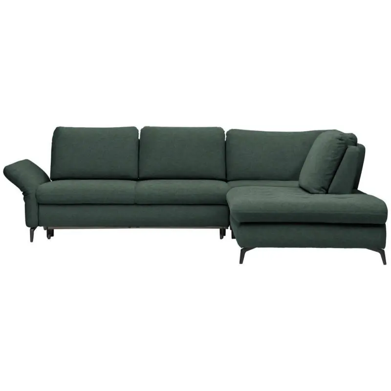 Ecksofa in Webstoff Grün
