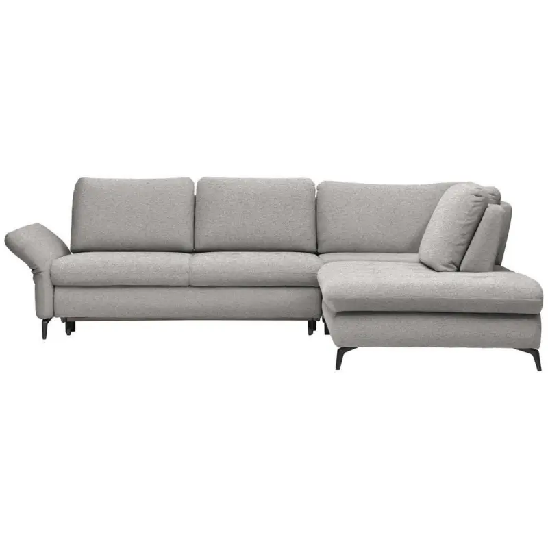 Ecksofa in Webstoff Grau