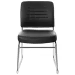 XXXLutz Lauterach - Ihr Möbelhaus bei Bregenz Besucherstuhl in Lederlook Schwarz, Chromfarben