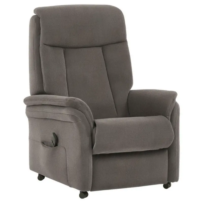 Fernsehsessel in Mikrofaser Graubraun