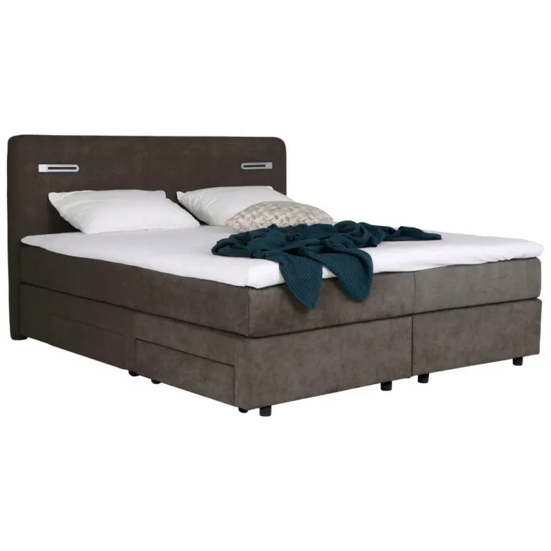 Boxspringbett 180/200 cm in Braun