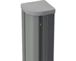 Hornbach Eckpfosten GroJa Flex, Lumino variabel im Winkel zum Aufdübeln inkl. Pfostenkappe 9 x 9 x 190 cm silbergrau