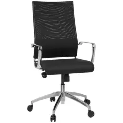 Drehstuhl in Netzbespannung Schwarz