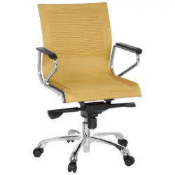 Drehstuhl in Flachgewebe Goldfarben