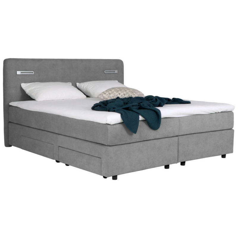 Boxspringbett 120/200 cm in Grau