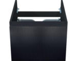 Hornbach Waschbeckenunterschrank Sanox Frozen 3D 40x40x45 cm ohne Waschbecken schwarz matt