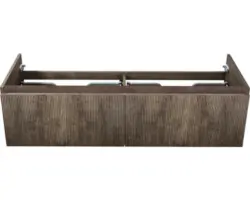 Waschbeckenunterschrank Sanox Frozen 3D 40x140x45 cm ohne Waschbecken 2 Schubladen charleston