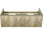 Hornbach Waschbeckenunterschrank Sanox Frozen 3D 43x120x45 cm ohne Waschbecken französische Eiche