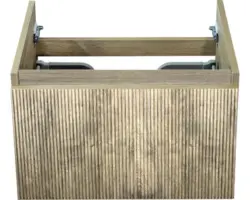 Waschbeckenunterschrank Sanox Frozen 3D 40x60x45 cm ohne Waschbecken französische Eiche