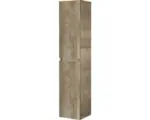 Hornbach Hochschrank Sanox Frozen 3D 170x35x35 cm mit 2 Türen grain oak
