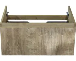 Waschbeckenunterschrank Sanox Frozen 3D 40x80x45 cm ohne Waschbecken grain oak