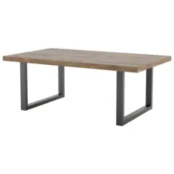 Couchtisch in Metall, Holzwerkstoff 120/70/45 cm