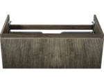 Hornbach Waschbeckenunterschrank Sanox Frozen 3D 40x100x45 cm ohne Waschbecken harbor oak