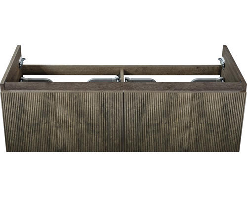 Waschbeckenunterschrank Sanox Frozen 3D 43x120x45 cm ohne Waschbecken harbor oak