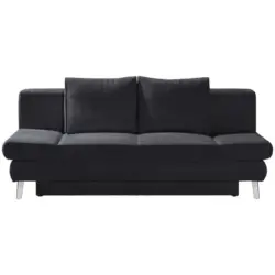 Schlafsofa in Kord Dunkelgrau