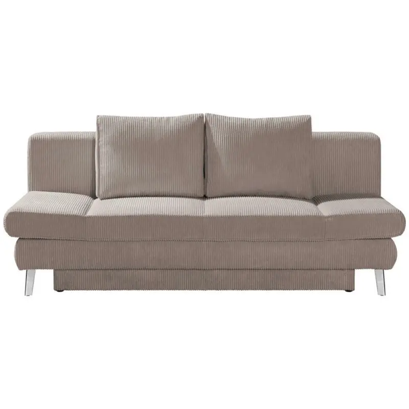 Schlafsofa in Kord Beige