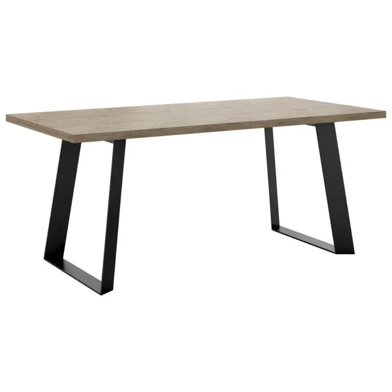 Esstisch in Metall, Holzwerkstoff 180/90/76 cm