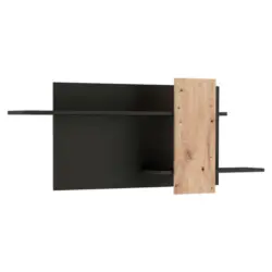 Wandboard in 170/70/25 cm Schwarz, Eiche Artisan