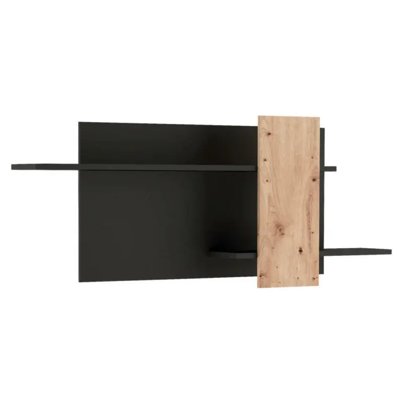 Wandboard in 170/70/25 cm Schwarz, Eiche Artisan