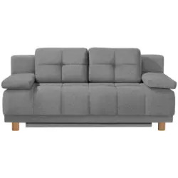 Boxspringsofa in Webstoff Grau