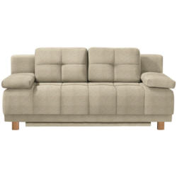 Boxspringsofa in Webstoff Beige