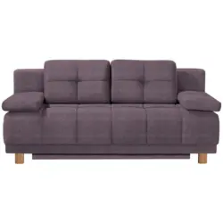 Boxspringsofa in Webstoff Rosa